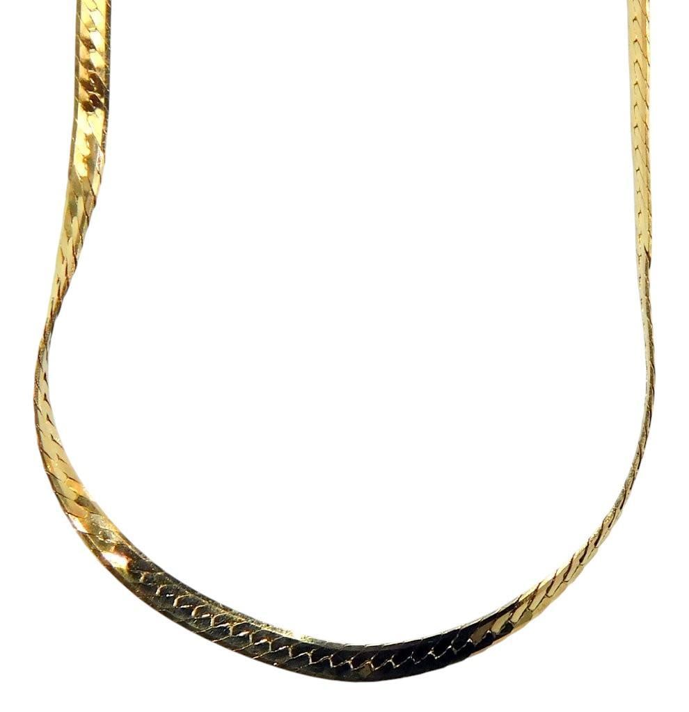 (Lot of 2) 16 and 9 Inch 14K Gold Chains Marked 'Italy', Weighing 1.5 dwt - 2