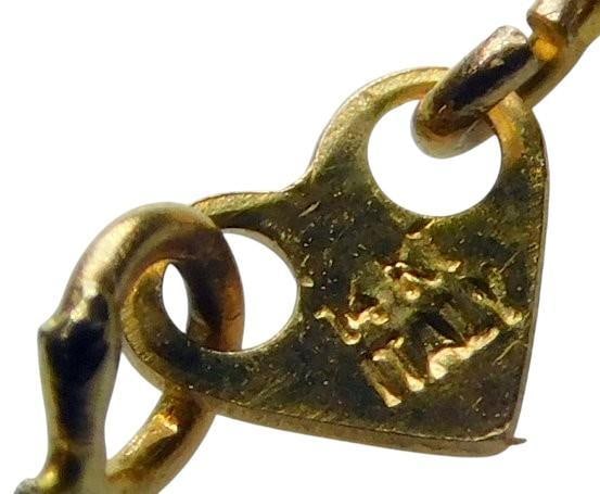 (Lot of 2) 16 and 9 Inch 14K Gold Chains Marked 'Italy', Weighing 1.5 dwt - 7