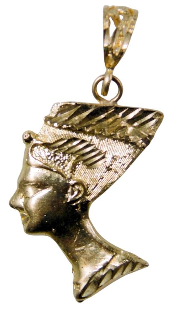 10K Gold Pendant Depicting Stylized Side Profile- 1.4 dwt - 2