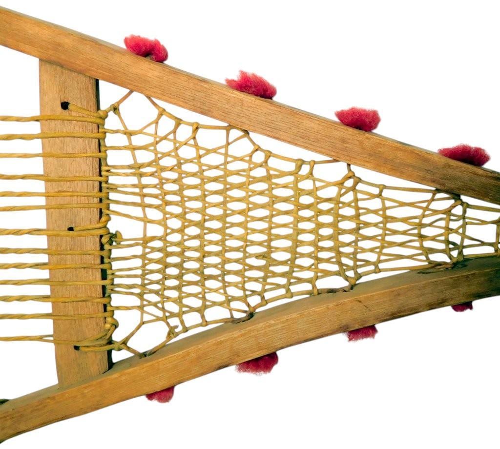 Pair of Antique Ojibwe Native Snowshoes - 7