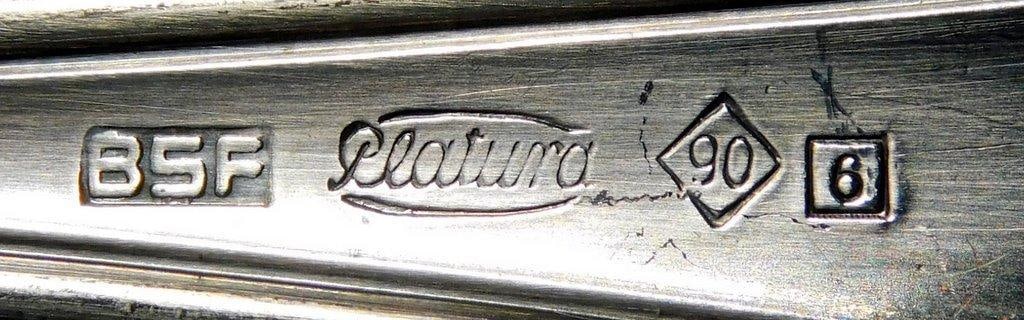 BSF Platina 90 Silver-Plated Flatware Set in Original Box - 7