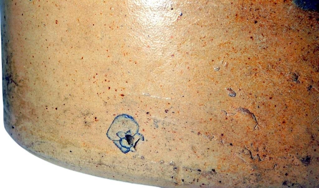 Antique Riedinger & Caire Poughkeepsie NY Stoneware 5 Gallon Crock - 7