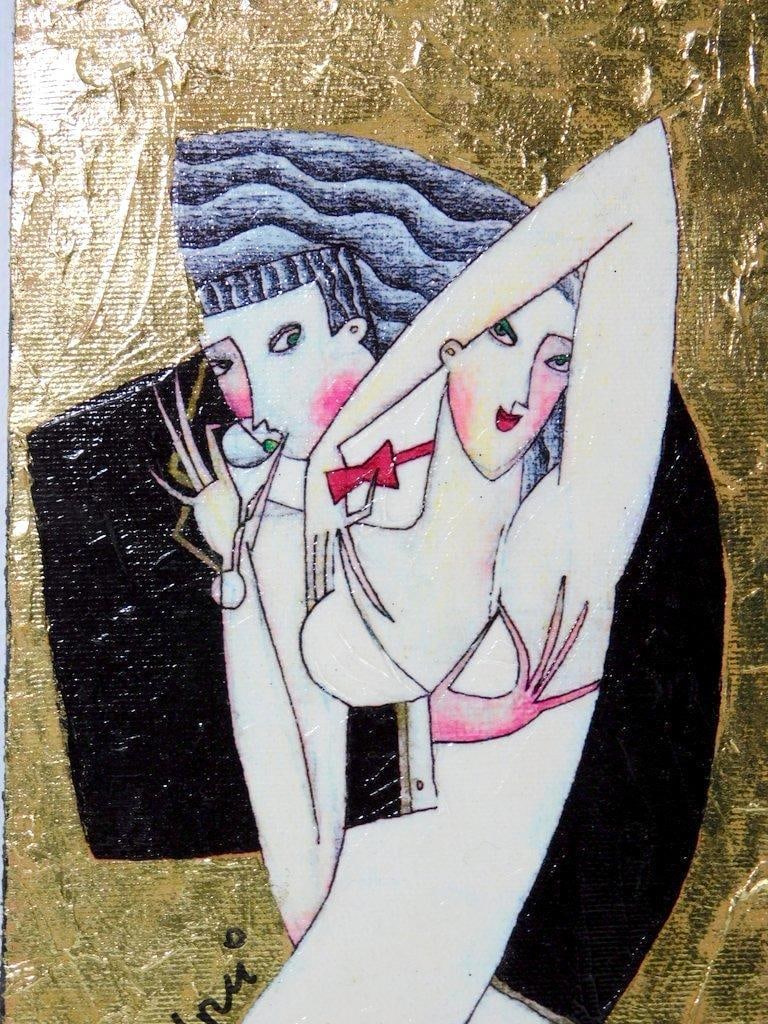 Signed Andrei Protsouk "Taste of Martini" Mixed Media on Wood, 105/300 - 2
