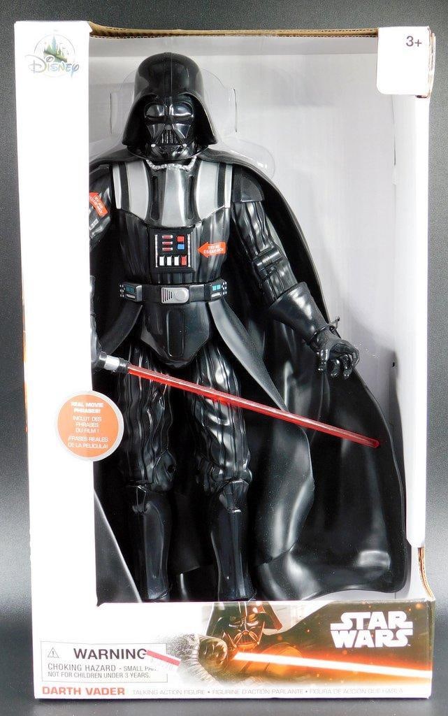 Star Wars- Darth Vader Talking Action Figure- Sealed in Box: Star Wars- Darth Vader Talking Action Figure- Sealed in Box Approximately 13-14.5 inches tall Features include real movie phrases and light-up lightsaber Box in very good condition