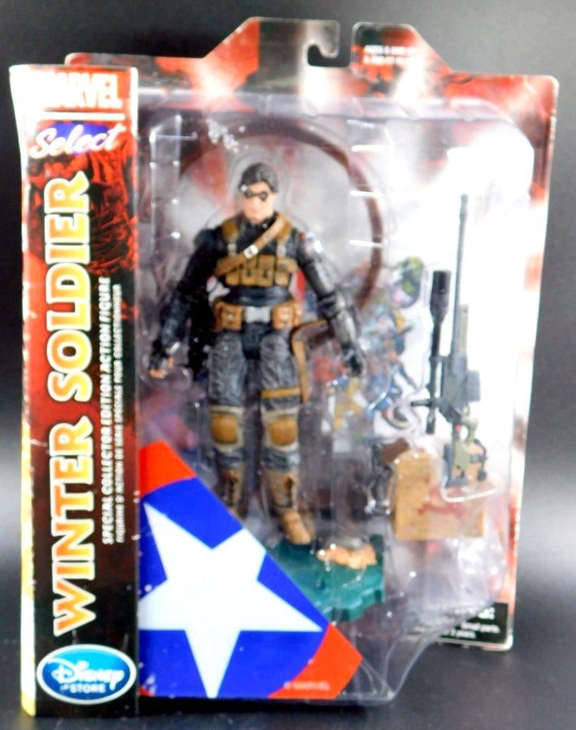 Marvel Universe Winter Soldier Action Figure: Marvel Universe Winter Soldier Action Figure 7 inches tall New In Box Intricate articulation for posing Box Condition: very good