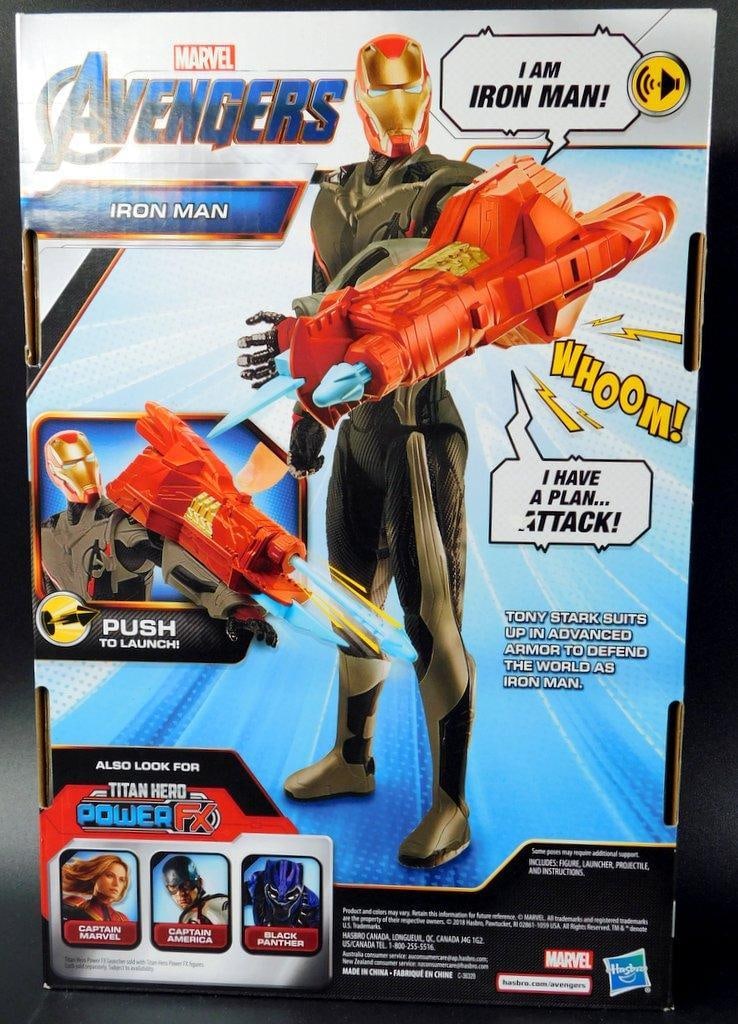 (Lot of 2) Hasbro Marvel Titan Hero Series Power FX Iron Man and Captain America New In Box - 4