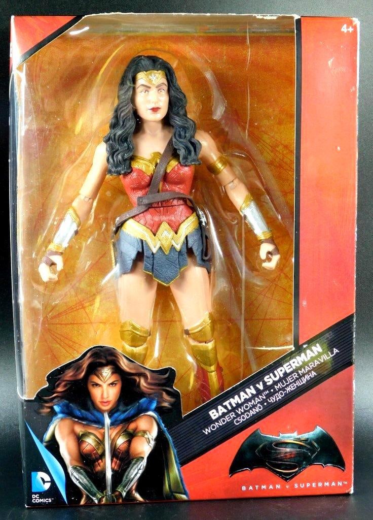 Mattel DC Multiverse Wonder Woman Action Figure: Mattel DC Mutiverse Wonder Woman Action Figure 12 inches tall 10 points of articulation From the movie Batman v Superman: Dawn of Justice Sealed in good cond box with light wear on top edge