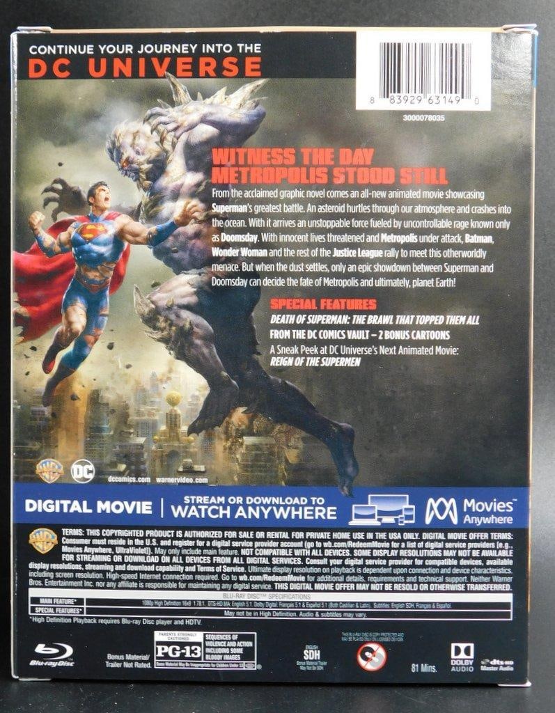 (Lot of 2) Jor-El Movie Masters action figure and Limited-Edition Death of Superman blu ray gift ... - 8