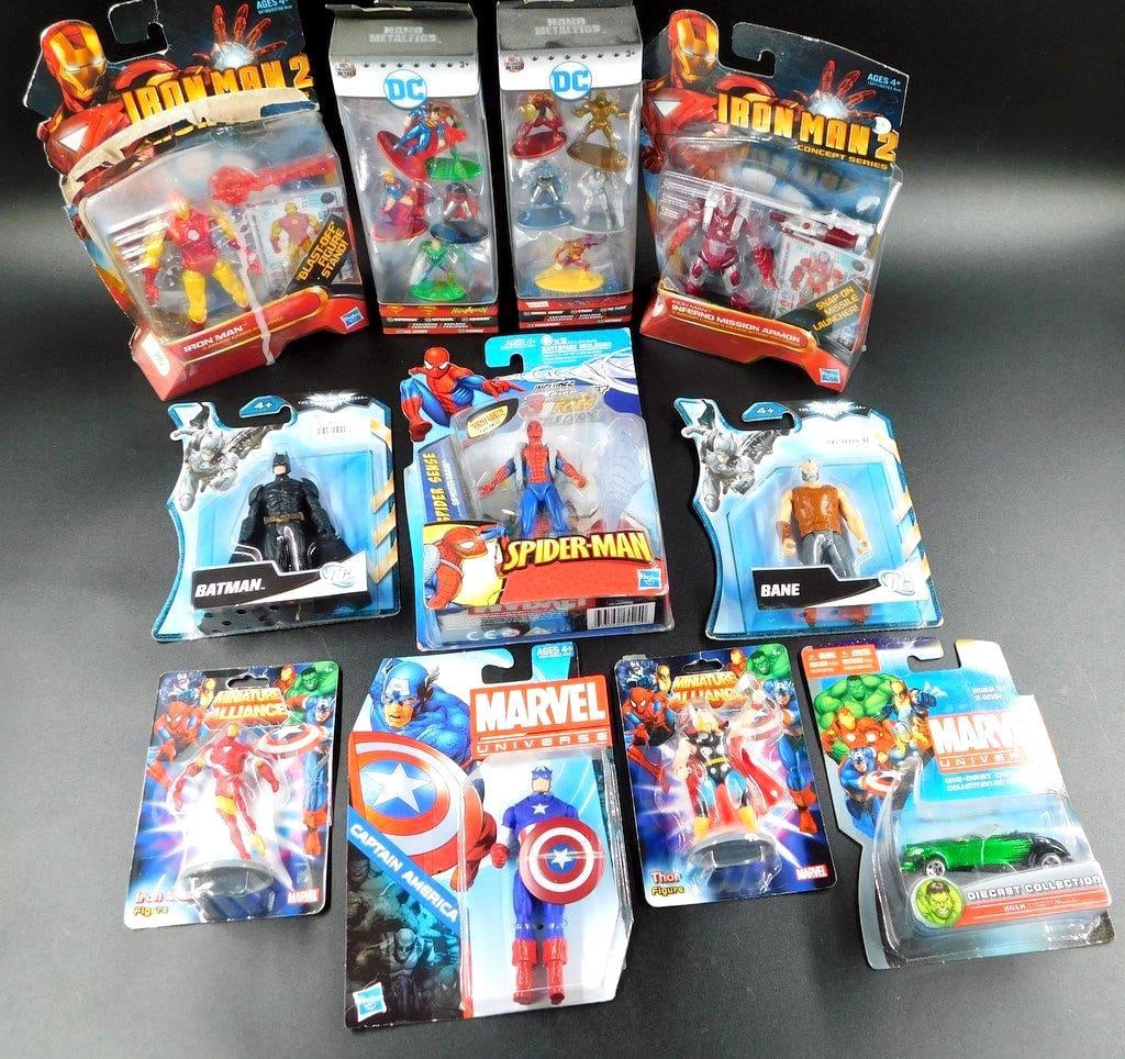 (Lot of 11) Variety of Superhero Action Figures from the Marvel and DC Universes (1 of 12)