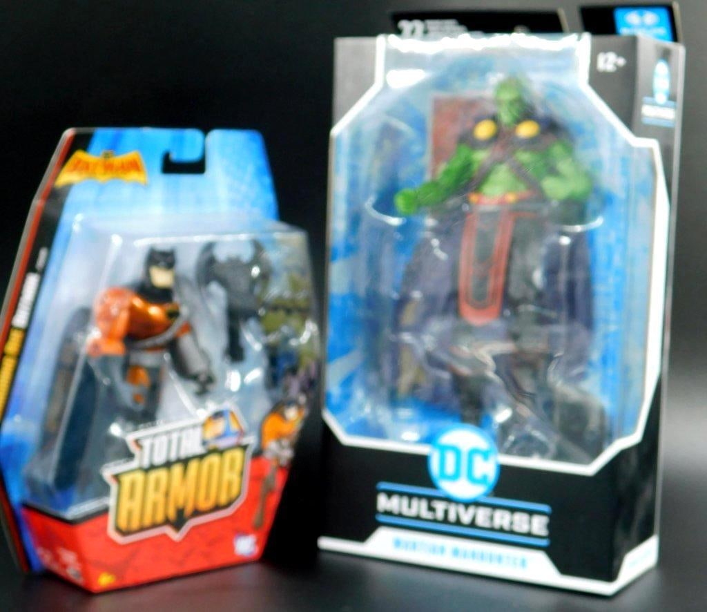 (Lot of 2) DC Smashing Axe Batman and Martian Manhunter collectible action figures (1 of 4)