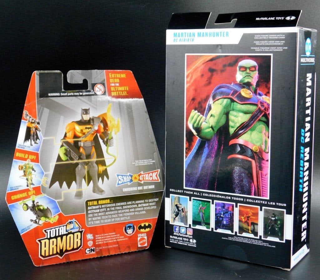 (Lot of 2) DC Smashing Axe Batman and Martian Manhunter collectible action figures - 4