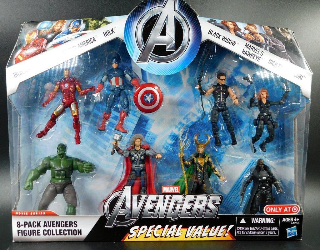 (Lot of 3) Marvel Avengers 5 pack Action Figures, Superhero Face Masks, Travel Mug- All NIB - 2