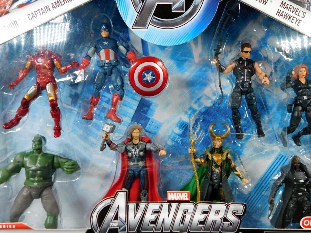(Lot of 3) Marvel Avengers 5 pack Action Figures, Superhero Face Masks, Travel Mug- All NIB - 4