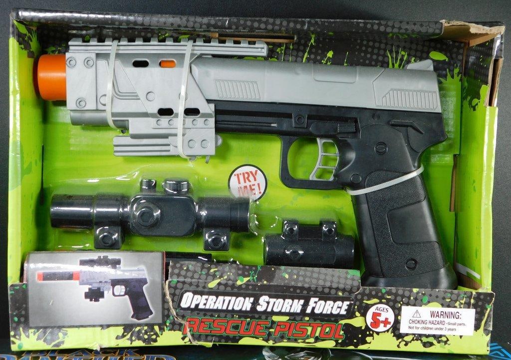 (Lot of 2) Military Themed Toy Blaster and Marvel Black Panther Vibranium Power FX Claw - 2