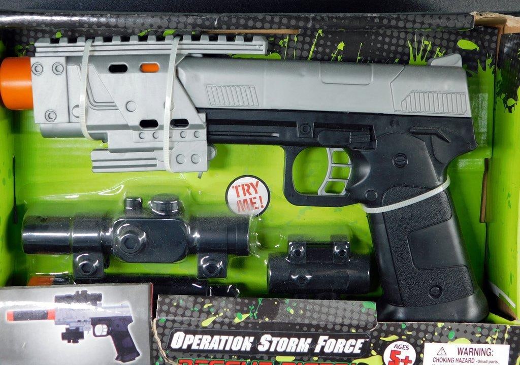 (Lot of 2) Military Themed Toy Blaster and Marvel Black Panther Vibranium Power FX Claw - 3