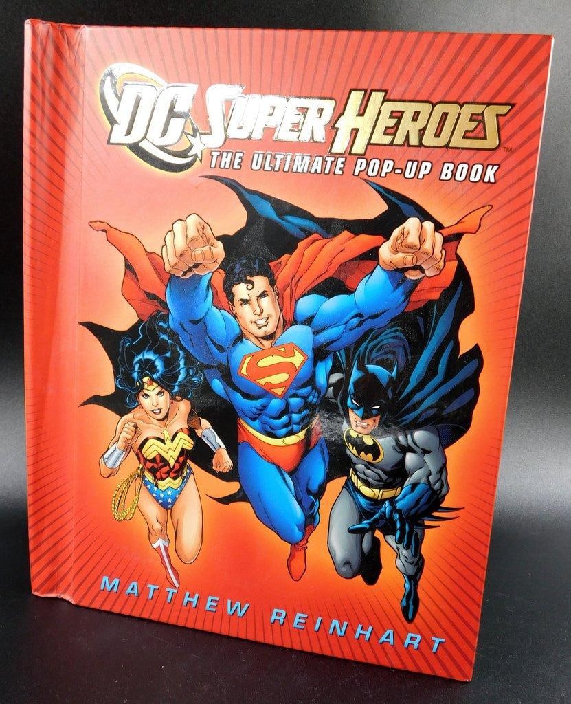 (Lot of 2) 3D-themed Comic Book Collectibles: DC Pop-up Book and Marvel Pop-up Calendar - 2