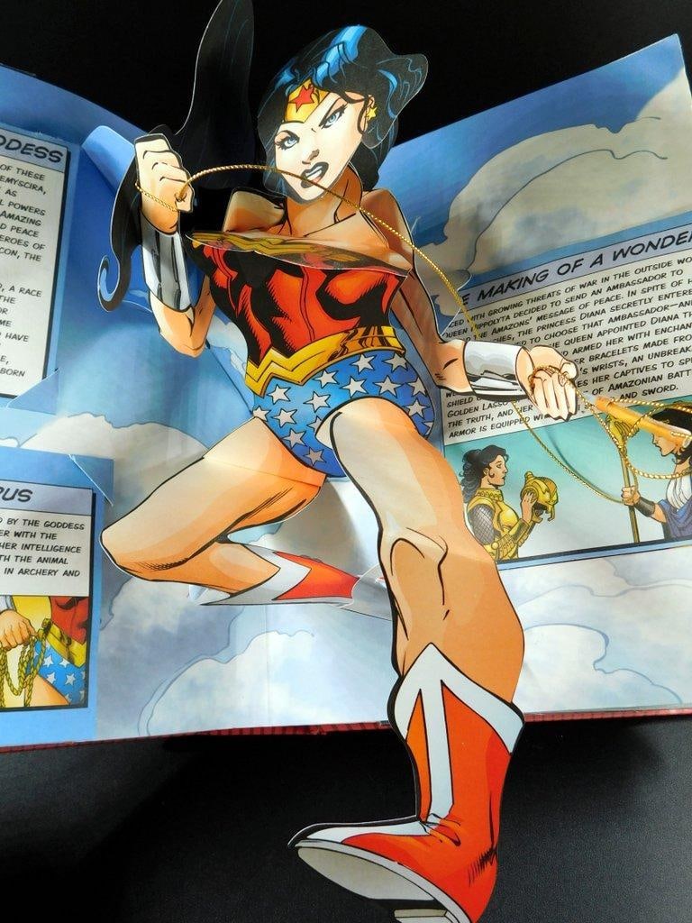 (Lot of 2) 3D-themed Comic Book Collectibles: DC Pop-up Book and Marvel Pop-up Calendar - 5