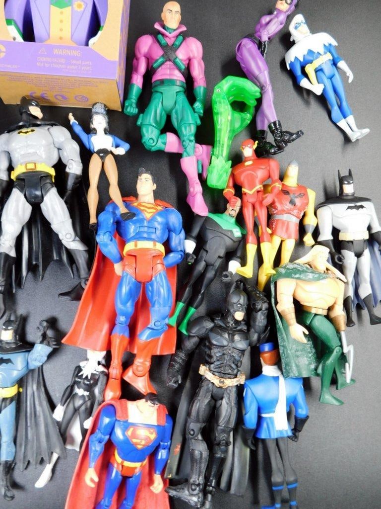 (Lot of 5) Assortment Action Figures-Lunch Box, Bat Girl Costume, Wooden Joker, Wonder Woman NIB - 2