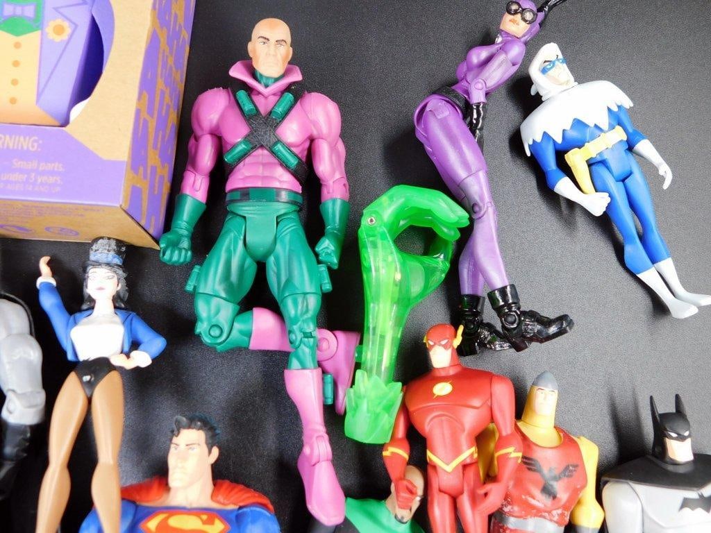 (Lot of 5) Assortment Action Figures-Lunch Box, Bat Girl Costume, Wooden Joker, Wonder Woman NIB - 3