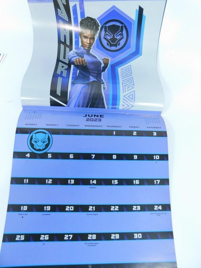 (Lot of 7) Poster Prints of Comic Books (6) and 2023 Black Panther Calendar - 10
