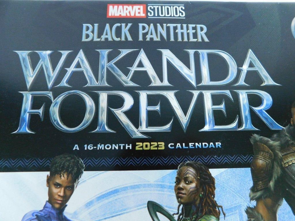 (Lot of 7) Poster Prints of Comic Books (6) and 2023 Black Panther Calendar - 11