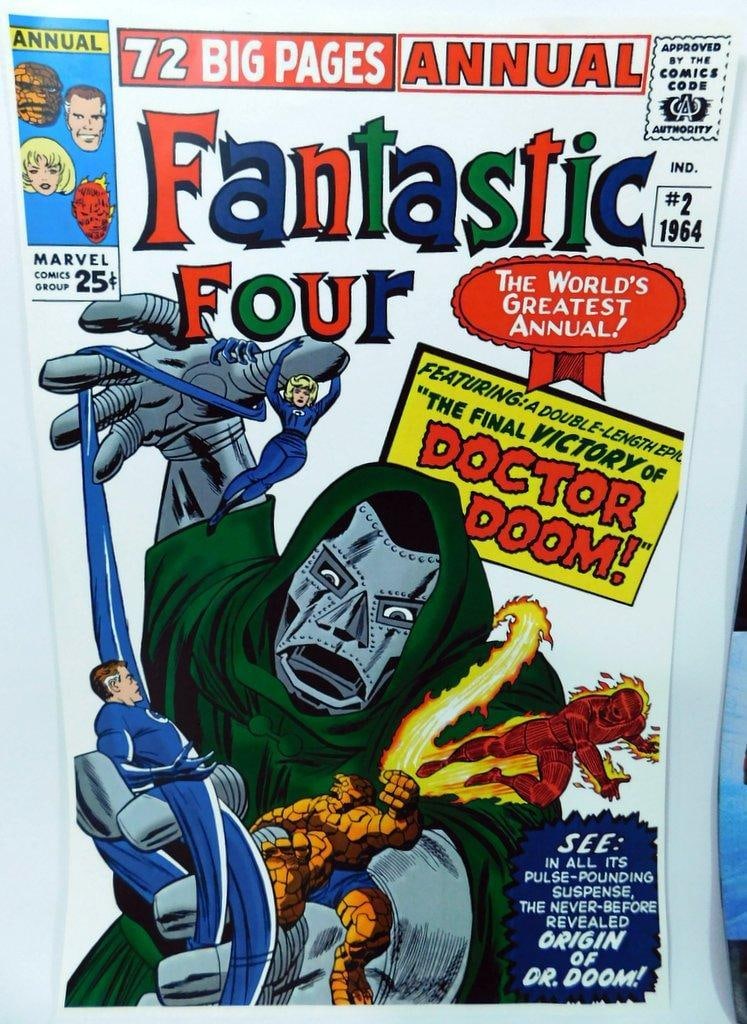 (Lot of 7) Poster Prints of Comic Books (6) and 2023 Black Panther Calendar - 2
