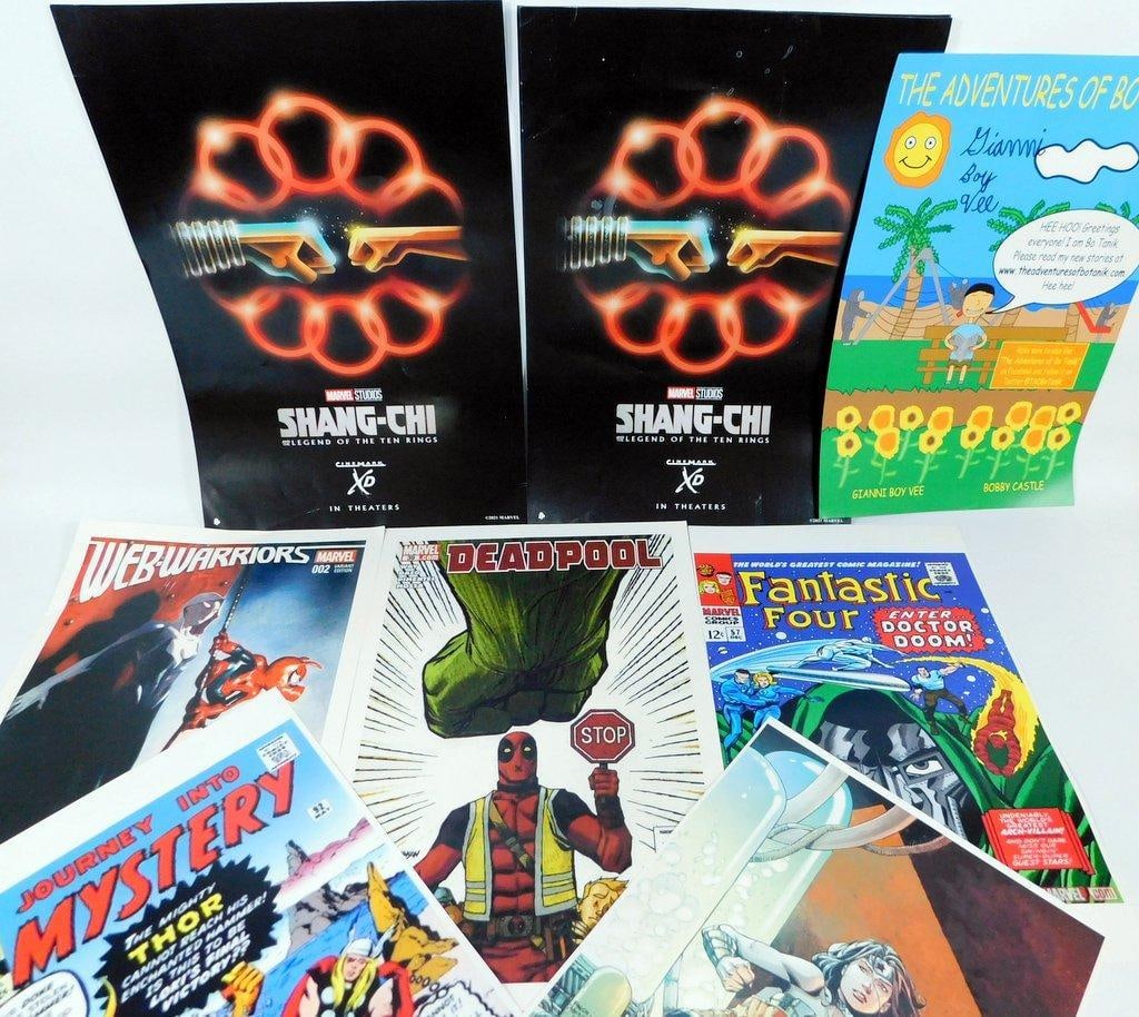 Grouping Of Superhero Posters and Movie Bills - 8