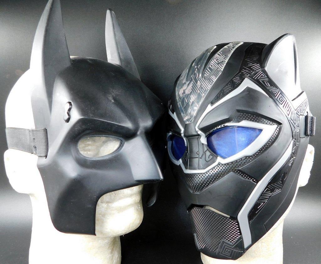 Black Panther light up mask, Batman mask and Power Moves Black Panther Claw- Pre-owned - 5