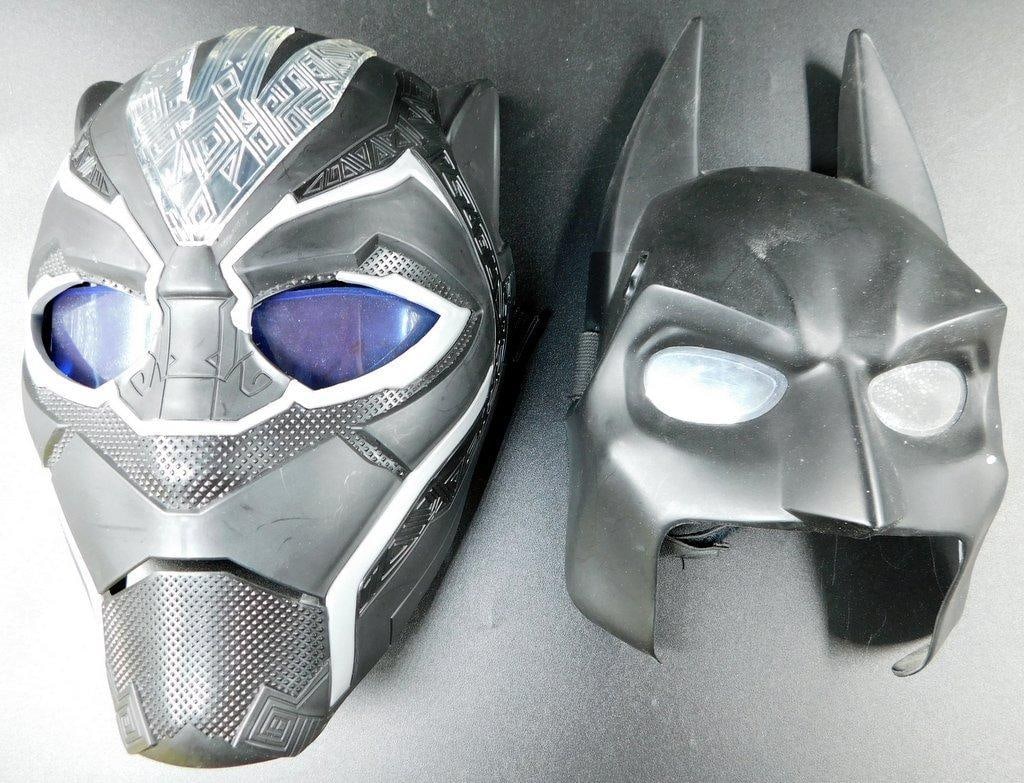 Black Panther light up mask, Batman mask and Power Moves Black Panther Claw- Pre-owned - 7