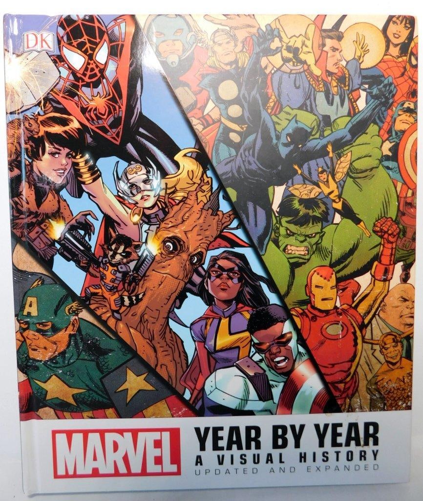 (Lot of 3) Hardcovers- Marvel Year by Year: A Visual Historyand DC artwork of Jim Lee - 2
