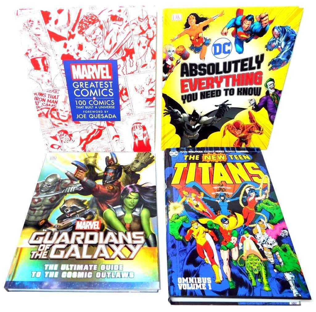 (Lot of 4) Hardcover Marvel and DC Reference Guides (1 of 5)