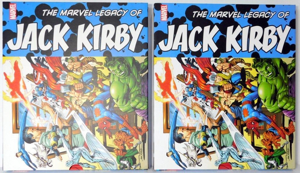 (Lot of 2) Hardcover-The Marvel Legacy of Jack Kirby in Slip Case: (Lot of 2) Hardcover The Marvel Legacy of Jack Kirby in Slip Case Deluxe hardcover, 240 pages Beautiful artwork on Slip case and hardcover. Like-new condition, never opened, great