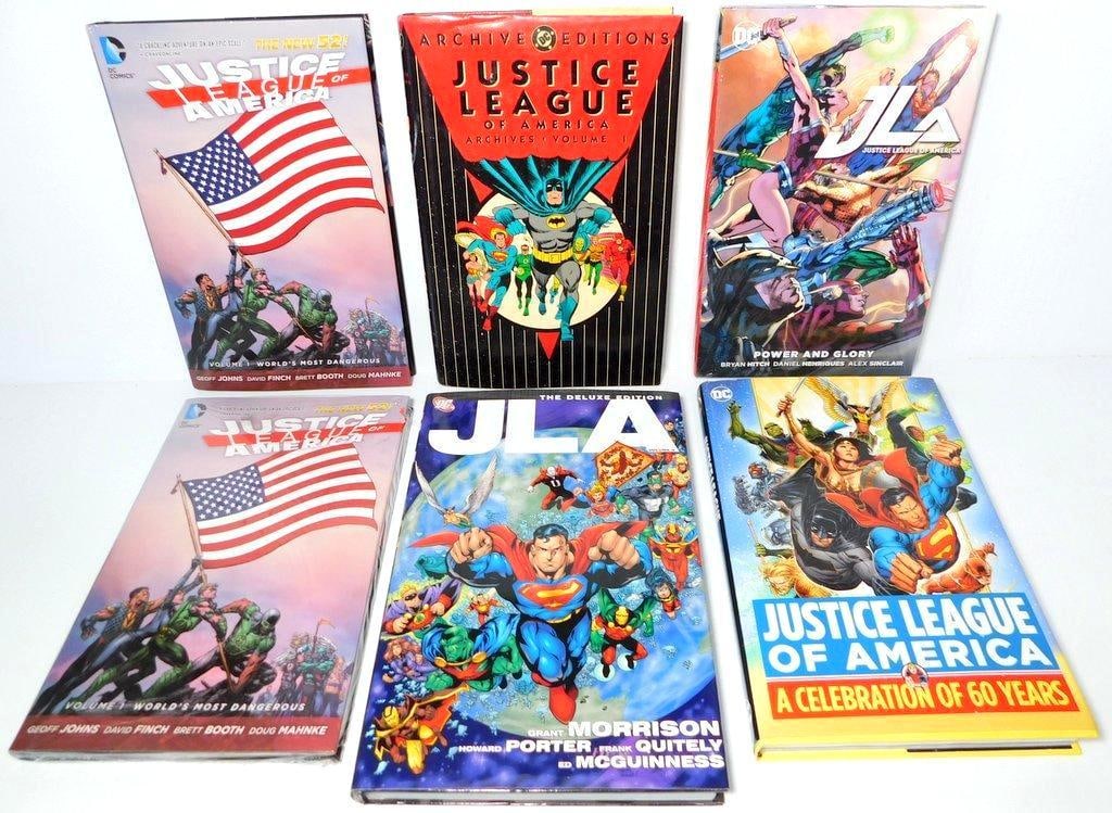 (Lot of 5) Hardcover Collection of Justice League Graphic Novels and Archival Editions: (Lot of 5) Hardcover Collection of Justice League graphic novels and archival editions Justice League of America Vol. 1: World's Most Dangerous (The New 52) DC Archive Editions: Justice League of Amer
