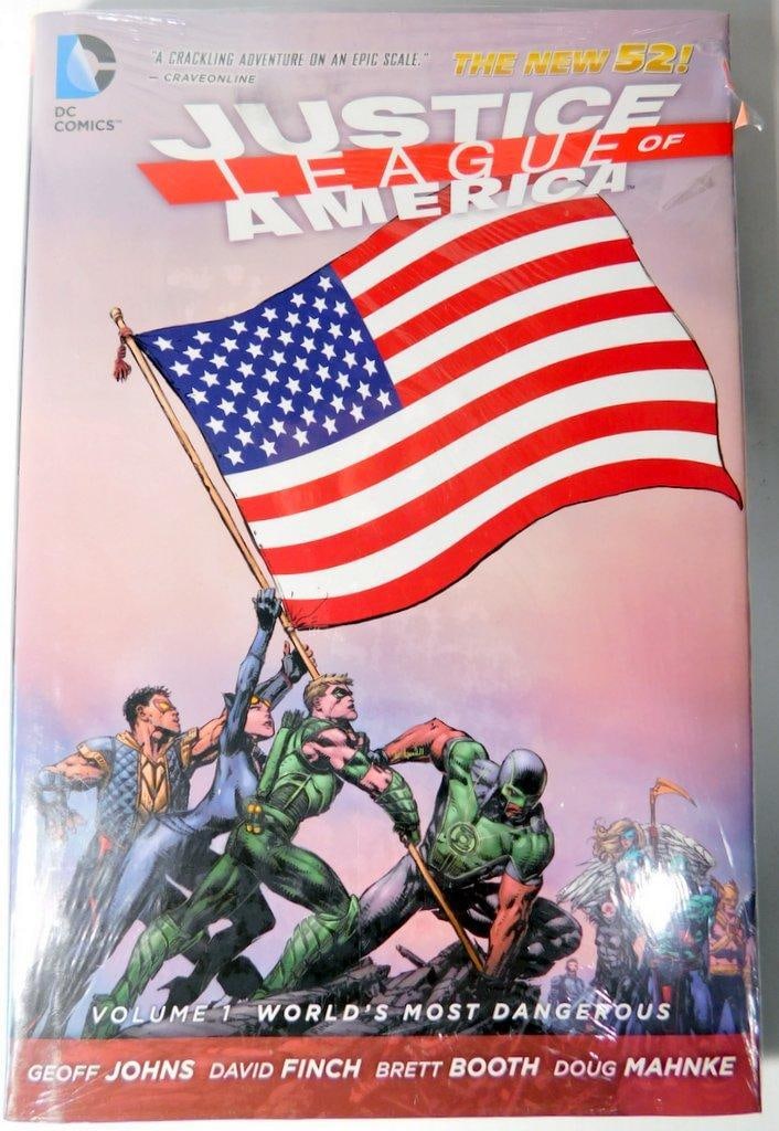 (Lot of 5) Hardcover Collection of Justice League Graphic Novels and Archival Editions - 5