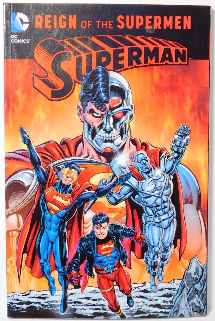 (Lot of 6) DC Comics Graphic Novels Featuring the Death of Superman and Various Supergirl series - 4