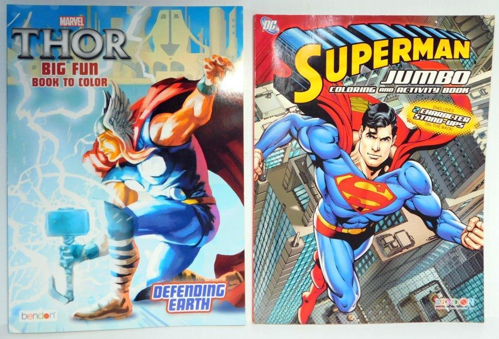 (Lot of 12) Superhero-themed Children's Books, Including Coloring Books, Activity Books - 6