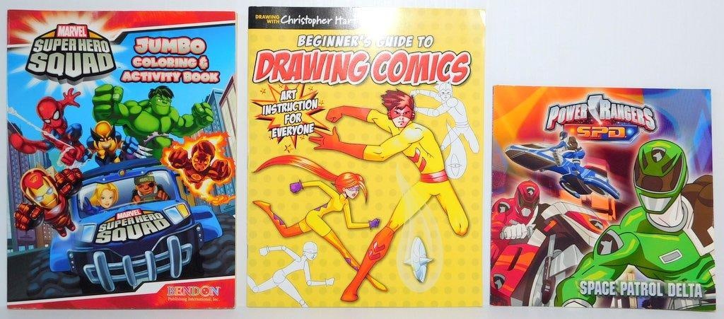 (Lot of 12) Superhero-themed Children's Books, Including Coloring Books, Activity Books - 7