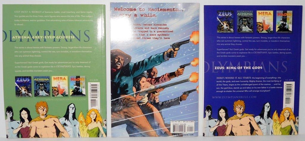 (Lot of 3) Graphic novels, (2) Olympians Series and (1) Desperadoes Series - 5