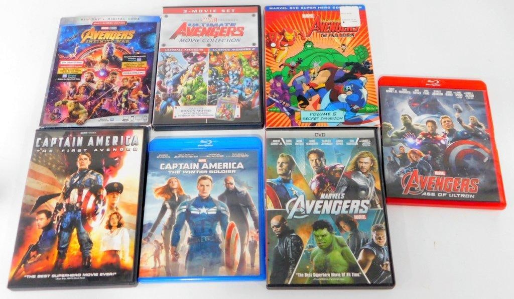 (Lot of 7) Assorted action hero DVD's and Blu-ray (1 of 1)