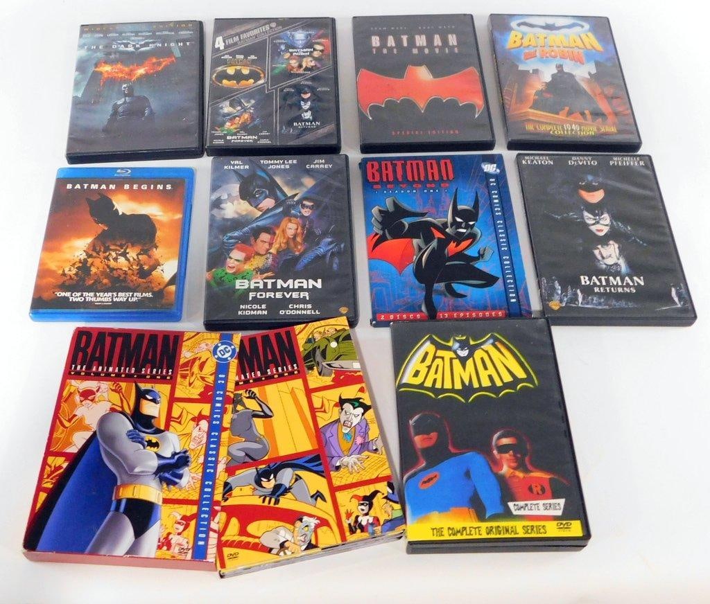 (Lot of 10) Assorted Batman DVD's including 4 in 1 Disc Collection (1 of 5)