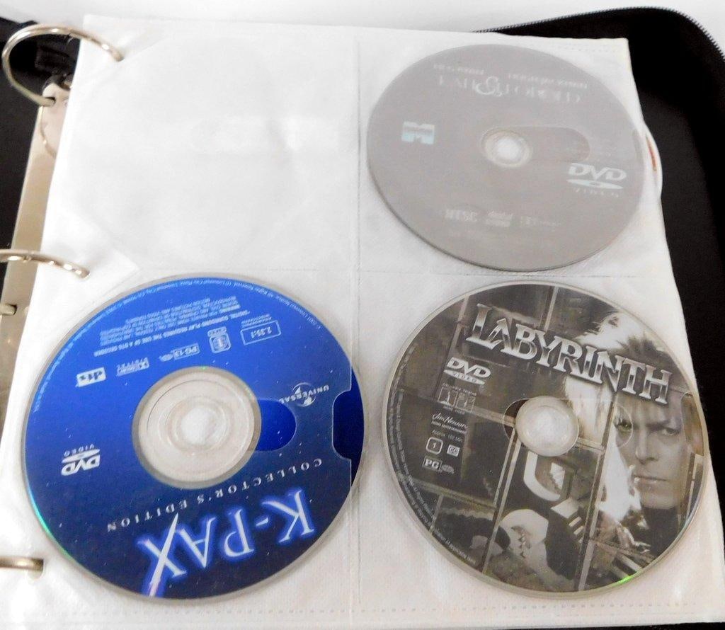 Binder of Loose DVDs -Comedy, Action, Children's Movie Collection & Empty DVD Cases (1 of 11)