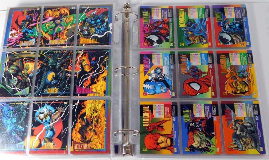 Binder collection of 195 Pristine and Near Pristine Trading Cards in Protective Sleeves - 19