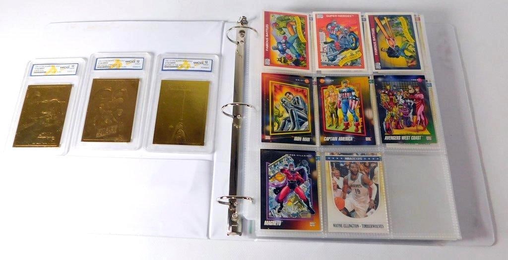 Binder collection of 195 Pristine and Near Pristine Trading Cards in Protective Sleeves - 2