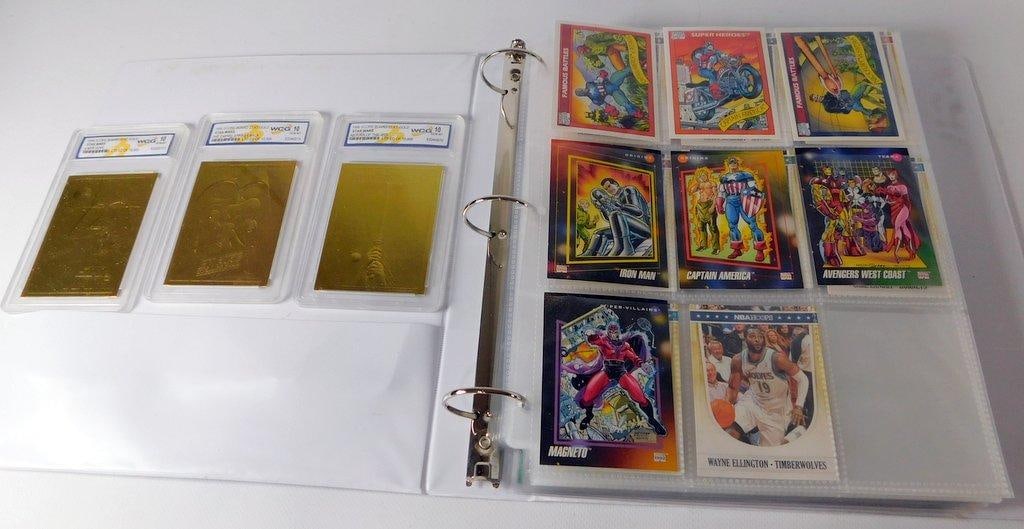Binder collection of 195 Pristine and Near Pristine Trading Cards in Protective Sleeves - 3