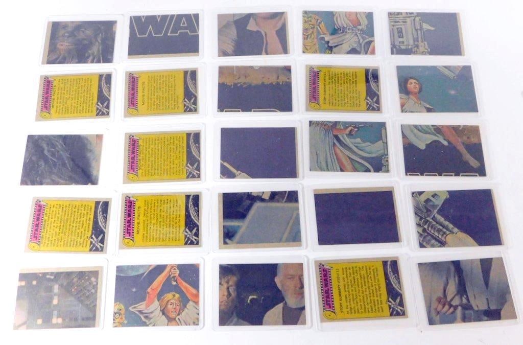 (Lot of 25) Collection of 1977 Topps Star Wars Blue Series 1 Trading Cards - 2