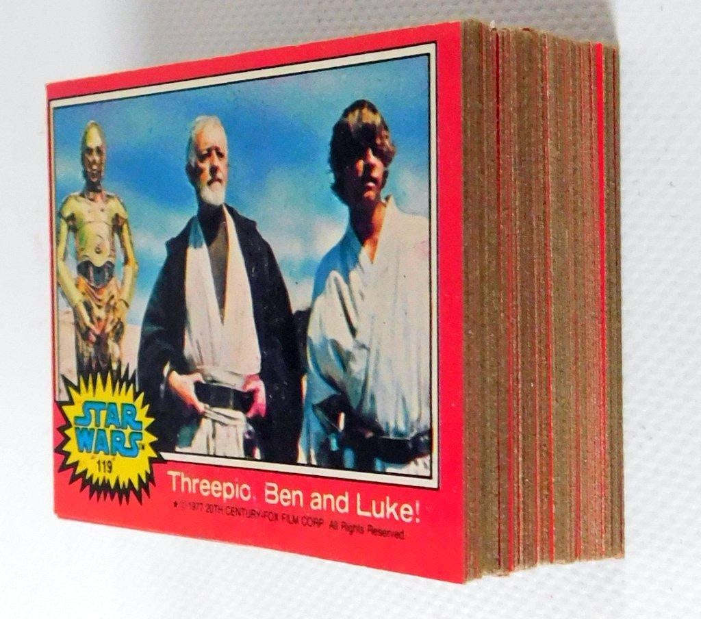 Stack of 1977 Topps Star Wars Series 2 Trading Cards (1 Inch Thick) Excellent UG Condition - 2