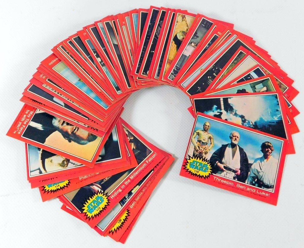 Stack of 1977 Topps Star Wars Series 2 Trading Cards (1 Inch Thick) Excellent UG Condition - 3