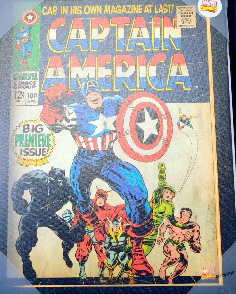 3 Framed Marvel Creator Stan Lee Tribute Art Prints and 1 Captain America #100 Cover Tribute - 4
