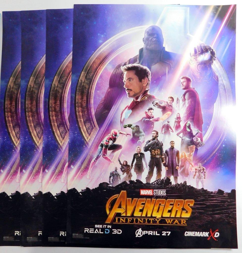 (Lot of 5) Poster Designs of Cover art by Marvel, DC Comics, and Pacific Rim - 4