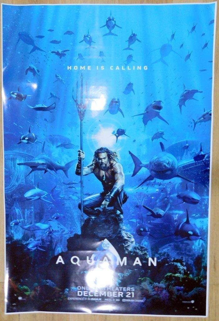 (Lot of 3) Action Hero Movie Posters: (Lot of 3) Action hero movie posters Batman: The Brave and the Bold Avengers: End Game Aquaman